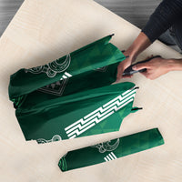 Aotearoa Maori Iwi Heritage Umbrella Ngai Tahu Pounamu Green