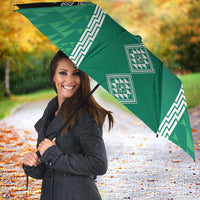 Aotearoa Maori Iwi Heritage Umbrella Ngai Tahu Pounamu Green