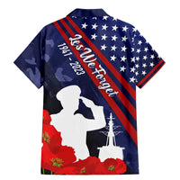 Pearl Harbor Remembrance Day Family Matching Mermaid Dress and Hawaiian Shirt Poppy Mix Style LT7 - Polynesian Pride