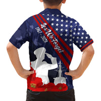 Pearl Harbor Remembrance Day Family Matching Tank Maxi Dress and Hawaiian Shirt Poppy Mix Style LT7 - Polynesian Pride