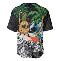 Tropical Christmas Polynesian Baseball Jersey Funny Surfing Pineapple LT7 - Polynesian Pride