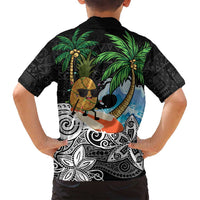 Tropical Christmas Polynesian Family Matching Puletasi and Hawaiian Shirt Funny Surfing Pineapple LT7 - Polynesian Pride