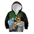Tropical Christmas Polynesian Kid Hoodie Funny Surfing Pineapple