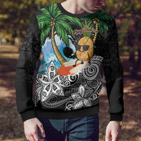 Tropical Christmas Polynesian Ugly Christmas Sweater Funny Surfing Pineapple LT7 - Polynesian Pride