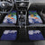 Tropical Christmas Polynesian Car Mats Funny Surfing Pineapple Blue