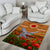 Cook Islands ANZAC Day Personalised Area Rug with Poppy Field LT9 - Polynesian Pride