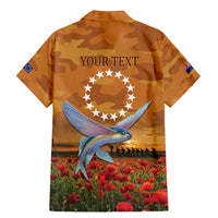 Cook Islands ANZAC Day Personalised Family Matching Mermaid Dress and Hawaiian Shirt with Poppy Field LT9 - Polynesian Pride