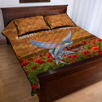 Cook Islands ANZAC Day Personalised Quilt Bed Set with Poppy Field LT9 - Polynesian Pride