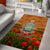 Niue ANZAC Day Personalised Area Rug with Poppy Field LT9 - Polynesian Pride