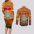 Niue ANZAC Day Personalised Couples Matching Long Sleeve Bodycon Dress and Long Sleeve Button Shirt with Poppy Field LT9 - Polynesian Pride