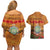 Niue ANZAC Day Personalised Couples Matching Off Shoulder Short Dress and Hawaiian Shirt with Poppy Field LT9 - Polynesian Pride