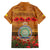 Niue ANZAC Day Personalised Family Matching Off Shoulder Long Sleeve Dress and Hawaiian Shirt with Poppy Field LT9 - Polynesian Pride