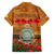 Niue ANZAC Day Personalised Family Matching Off Shoulder Short Dress and Hawaiian Shirt with Poppy Field LT9 - Polynesian Pride