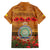 Niue ANZAC Day Personalised Family Matching Short Sleeve Bodycon Dress and Hawaiian Shirt with Poppy Field LT9 - Polynesian Pride