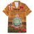 Niue ANZAC Day Personalised Family Matching Tank Maxi Dress and Hawaiian Shirt with Poppy Field LT9 Dad's Shirt - Short Sleeve Art - Polynesian Pride