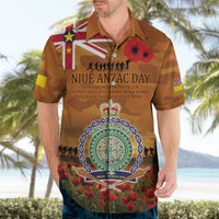 Niue ANZAC Day Personalised Hawaiian Shirt with Poppy Field LT9 - Polynesian Pride