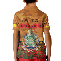 Niue ANZAC Day Personalised Kid Polo Shirt with Poppy Field LT9 - Polynesian Pride