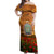 Niue ANZAC Day Personalised Off Shoulder Maxi Dress with Poppy Field LT9 Women Art - Polynesian Pride