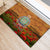 Niue ANZAC Day Personalised Rubber Doormat with Poppy Field LT9 - Polynesian Pride