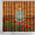 Niue ANZAC Day Personalised Shower Curtain with Poppy Field LT9 - Polynesian Pride