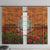 Niue ANZAC Day Personalised Window Curtain with Poppy Field LT9 With Hooks Art - Polynesian Pride
