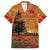 Norfolk Island ANZAC Day Personalised Family Matching Off Shoulder Long Sleeve Dress and Hawaiian Shirt with Poppy Field LT9 Dad's Shirt - Short Sleeve Art - Polynesian Pride