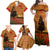 Norfolk Island ANZAC Day Personalised Family Matching Off Shoulder Maxi Dress and Hawaiian Shirt with Poppy Field LT9 - Polynesian Pride