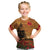 Norfolk Island ANZAC Day Personalised Kid T Shirt with Poppy Field LT9 Art - Polynesian Pride