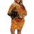 Norfolk Island ANZAC Day Personalised Off Shoulder Short Dress with Poppy Field LT9 Women Art - Polynesian Pride