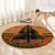 Norfolk Island ANZAC Day Personalised Round Carpet with Poppy Field LT9 - Polynesian Pride