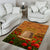 Tokelau ANZAC Day Personalised Area Rug with Poppy Field LT9 - Polynesian Pride