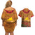 Tokelau ANZAC Day Personalised Couples Matching Off Shoulder Short Dress and Hawaiian Shirt with Poppy Field LT9 - Polynesian Pride