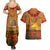 Tokelau ANZAC Day Personalised Couples Matching Summer Maxi Dress and Hawaiian Shirt with Poppy Field LT9 - Polynesian Pride