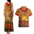 Tokelau ANZAC Day Personalised Couples Matching Tank Maxi Dress and Hawaiian Shirt with Poppy Field LT9 - Polynesian Pride