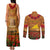 Tokelau ANZAC Day Personalised Couples Matching Tank Maxi Dress and Long Sleeve Button Shirt with Poppy Field LT9 - Polynesian Pride