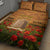 Tokelau ANZAC Day Personalised Quilt Bed Set with Poppy Field LT9 - Polynesian Pride