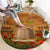 Tokelau ANZAC Day Personalised Round Carpet with Poppy Field LT9 - Polynesian Pride