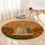 Tokelau ANZAC Day Personalised Round Carpet with Poppy Field LT9 - Polynesian Pride