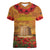 Tokelau ANZAC Day Personalised Women V Neck T Shirt with Poppy Field LT9 Female Art - Polynesian Pride