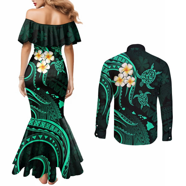 Polynesian Hawaii Long Sleeve Shirt Molokai Islands with Pacific Plumeria White Vibe LT9