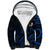 Hawaii Sherpa Hoodie Molokai Islands Polynesian Sunset Plumeria Blue Vibe LT9 Unisex Blue - Polynesian Pride
