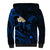 Hawaii Sherpa Hoodie Molokai Islands Polynesian Sunset Plumeria Blue Vibe LT9 - Polynesian Pride