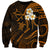 Hawaii Sweatshirt Molokai Islands Polynesian Sunset Plumeria Gold Vibe LT9 Unisex Gold - Polynesian Pride