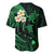 Hawaii Baseball Jersey Molokai Islands Polynesian Sunset Plumeria Green Vibe LT9 - Polynesian Pride