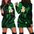 Hawaii Hoodie Dress Molokai Islands Polynesian Sunset Plumeria Green Vibe LT9 - Polynesian Pride