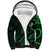 Hawaii Sherpa Hoodie Molokai Islands Polynesian Sunset Plumeria Green Vibe LT9 Unisex Green - Polynesian Pride