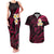 Hawaii Couples Matching Tank Maxi Dress And Hawaiian Shirt Molokai Islands Polynesian Sunset Plumeria Pink Vibe LT9 Pink - Polynesian Pride