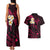 Hawaii Couples Matching Tank Maxi Dress And Hawaiian Shirt Molokai Islands Polynesian Sunset Plumeria Pink Vibe LT9 - Polynesian Pride