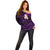 Polynesian Hawaii Off Shoulder Sweater Molokai Islands with Pacific Plumeria Purple Vibe LT9 - Polynesian Pride
