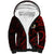 Polynesian Hawaii Sherpa Hoodie Molokai Islands with Pacific Plumeria Red Vibe LT9 Unisex Red - Polynesian Pride